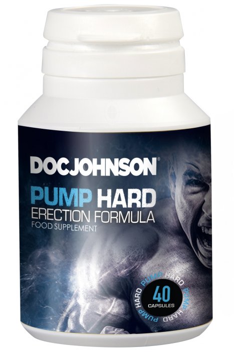 Pastile Potenta si Erectie pentru barbati, Doc Johnson, Pump Hard - 40 buc - dimensiuni complete