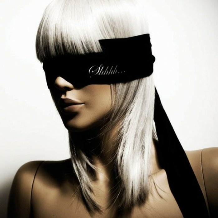 Masca Ochi Bijoux Indiscrets "Shhh Blindfold" - Negru - detaliu design