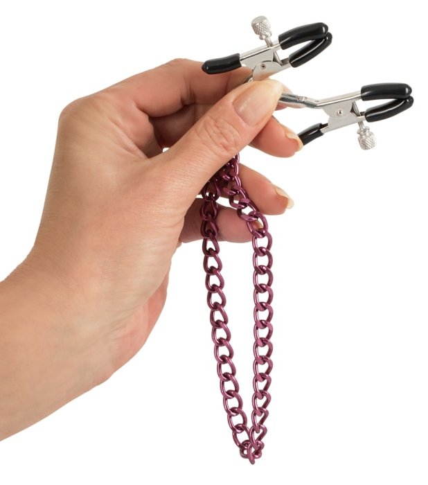 Cleme Sfarcuri ToyJoy "Nipple Chain" 50 cm - detaliu design
