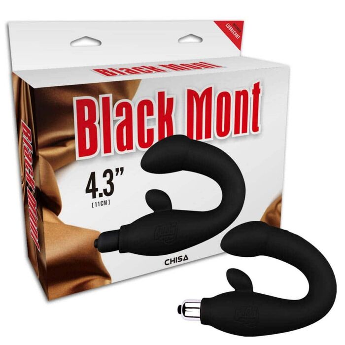 Vibrator Masaj Prostata Chisa Novelties "Black Mont" 25 cm - Negru - detaliu finisaj