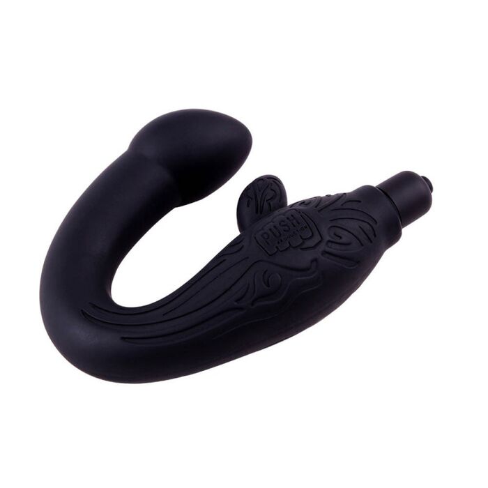 Vibrator Masaj Prostata Chisa Novelties "Black Mont" 25 cm - Negru - vedere laterala