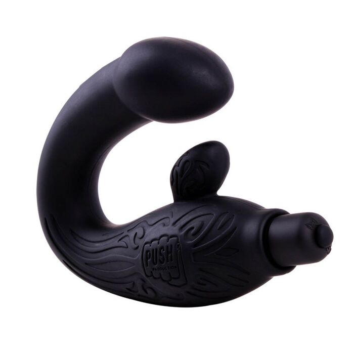 Vibrator Masaj Prostata Chisa Novelties "Black Mont" 25 cm - Negru - detaliu design