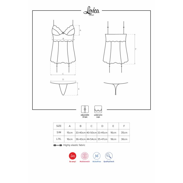 Set Bikini si Corset Obsessive Lovica# - vedere laterala