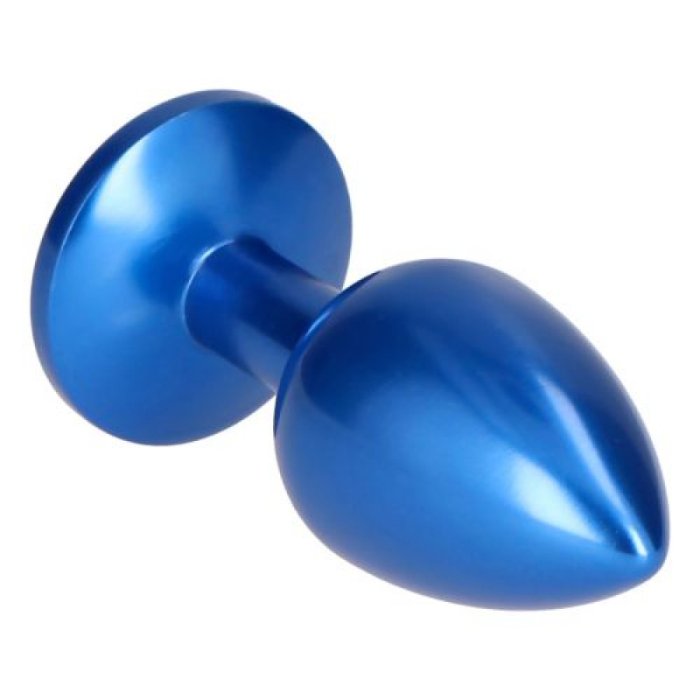 Plug Anal Blue Pleasure Night, albastru metalizat#