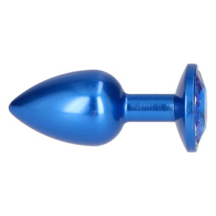 Plug Anal Blue Pleasure Night, albastru metalizat#