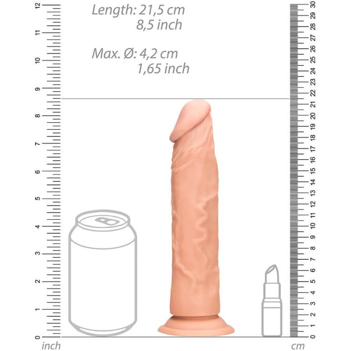 Dildo Realistic RealRock, 21,5 cm - Natural##