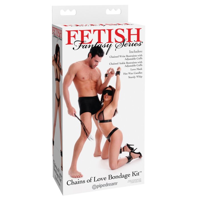 Set Bondage Pipedream "Fetish Fantasy Series Chains of Love Kit" Negru##
