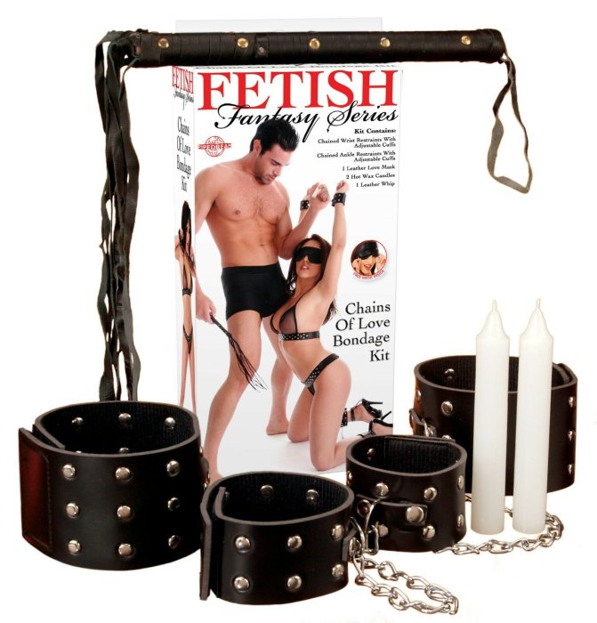 Set Bondage Pipedream "Fetish Fantasy Series Chains of Love Kit" Negru