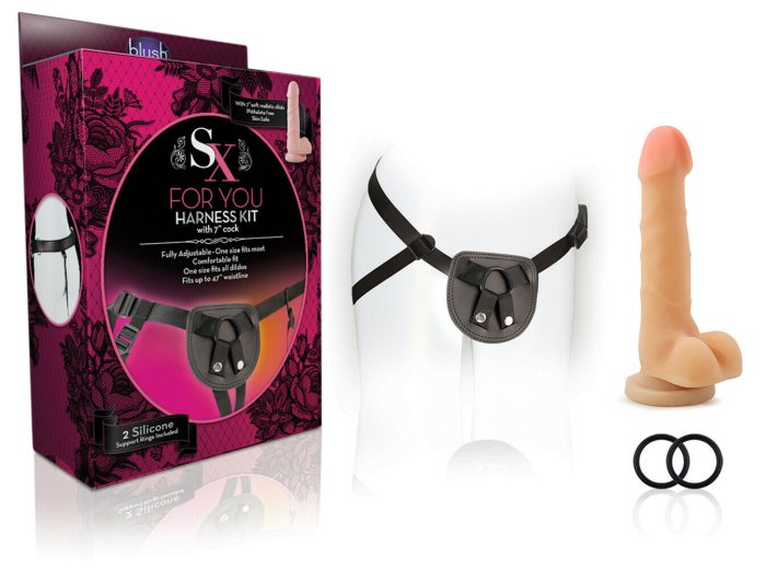 Strapon Blush »Harness Kit« 18 cm - Natural