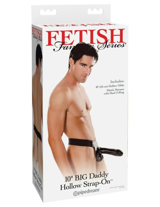 StrapOn Barbati Pipedream »Fetish Fantasy Series« 25 cm - Negru - vedere frontala