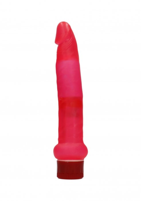 Vibrator Anal Silicon Roz - vedere frontala