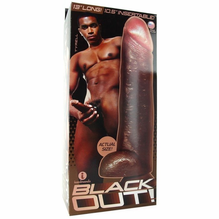 Dildo XXL Blackout, Ultra Realistic Cock 33 cm - detaliu design