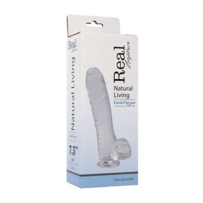 Dildo Transparent Toyz4Lovers "Real Rapture" 19 cm##