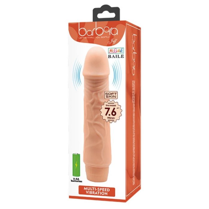 Vibrator Baile »Barbara Jeff« 20 cm - Natural