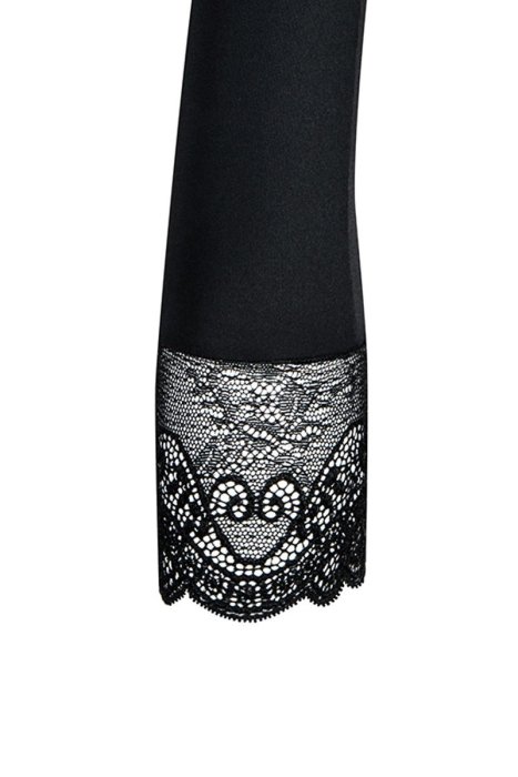 Manusi Lungi cu Dantela Obsessive - Negru
