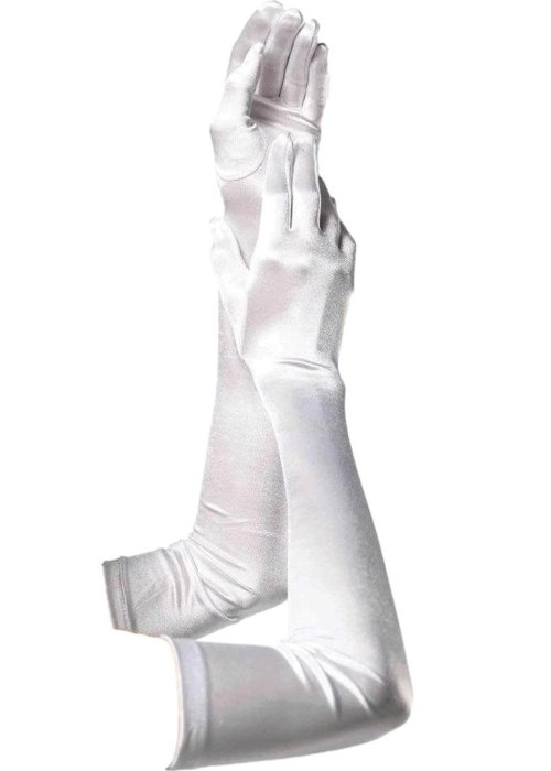 Manusi Extra Lungi Leg Avenue - Alb