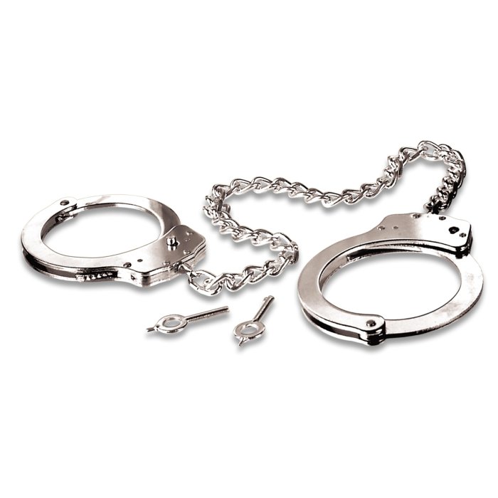 Catuse Metalice, Fetish Fantasy Series, pentru picioare, lant 69 cm, metal - culoare si material