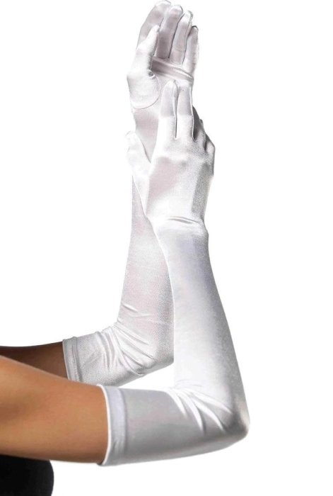 Manusi Extra Lungi Leg Avenue - Alb