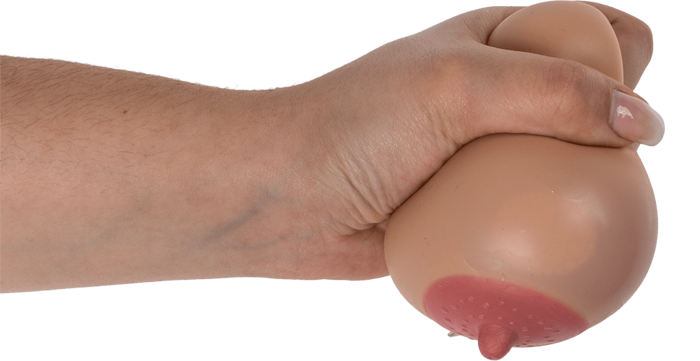 Minge AntiStres  XL OOTB "Ball Breast" - Natural##