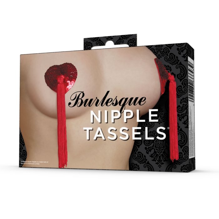 Ornamente Sfarcuri  Spencer & Fleetwood "Nipple Tassels" - Rosu - detaliu ambalaj