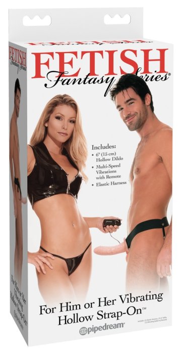 Strapon Vibrator Unisex Pipedream »Fetish Fantasy Series« 17 cm - Natural
