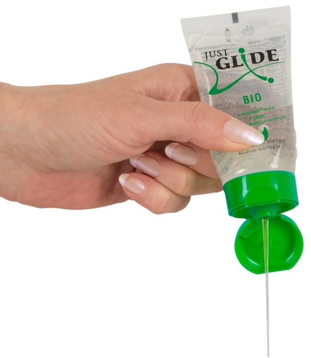Lubrifiant pe baza de apa, Just Glide, Bio Vegan, 50 ml - culoare si material