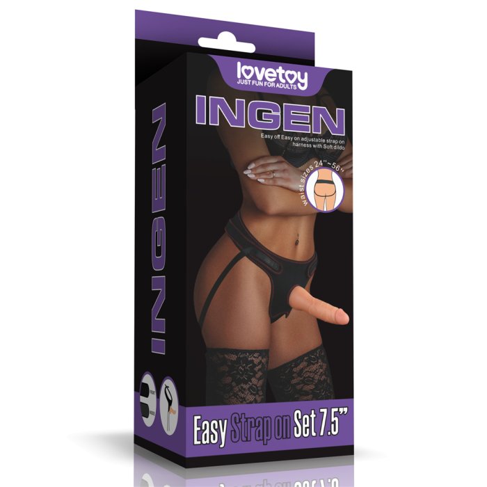 StrapOn Femei Lovetoy »Ingen« 19 cm - Natural
