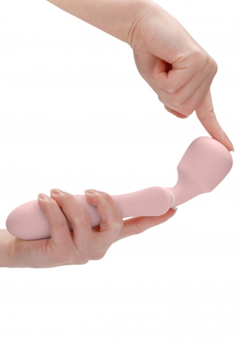 Aparat Masaj Loveline Massage Wand Jiggle, Roz - dimensiuni complete