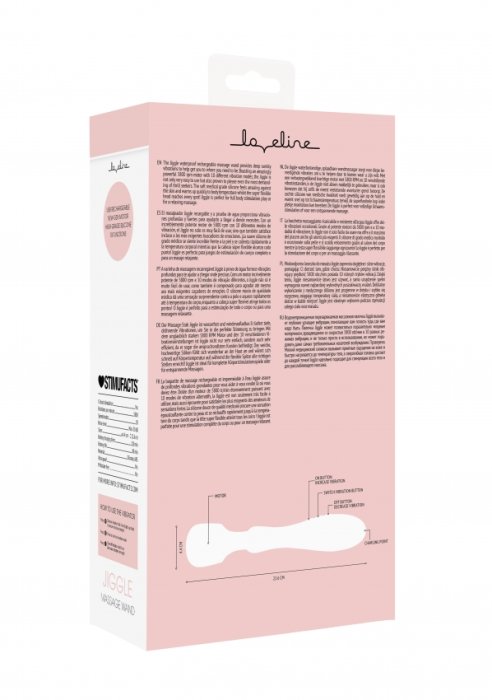 Aparat Masaj Loveline Massage Wand Jiggle, Roz - detaliu finisaj