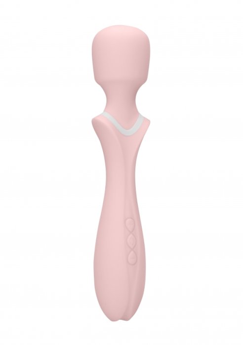 Aparat Masaj Loveline Massage Wand Jiggle, Roz - vedere frontala