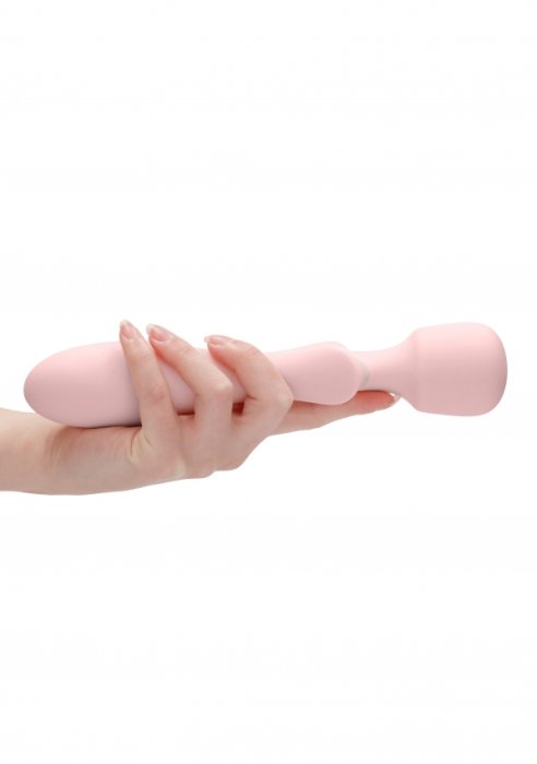 Aparat Masaj Loveline Massage Wand Jiggle, Roz - vedere laterala