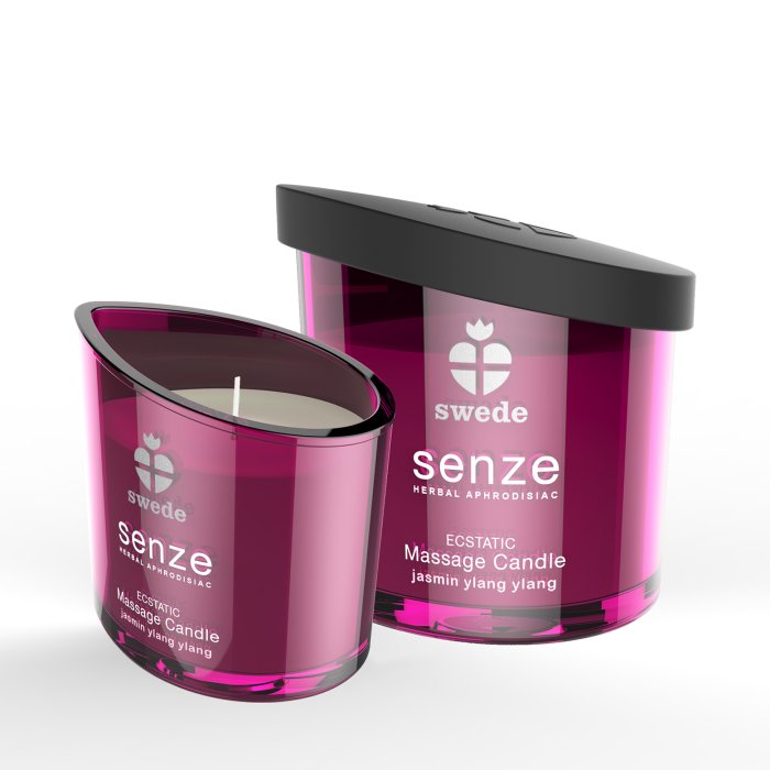 Lumanare Masaj Swede "Senze" 50 ml - Iasomie - dimensiuni complete