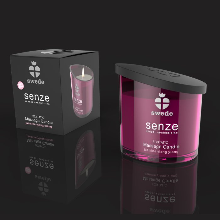 Lumanare Masaj Swede "Senze" 50 ml - Iasomie - vedere laterala