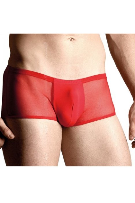 Chiloti Barbati Boxeri Plasa RosuTransparent, Softline