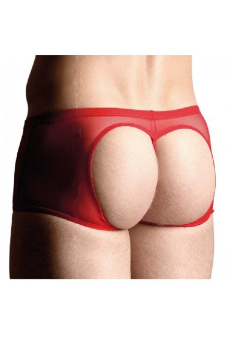 Chiloti Barbati Boxeri Plasa RosuTransparent, Softline