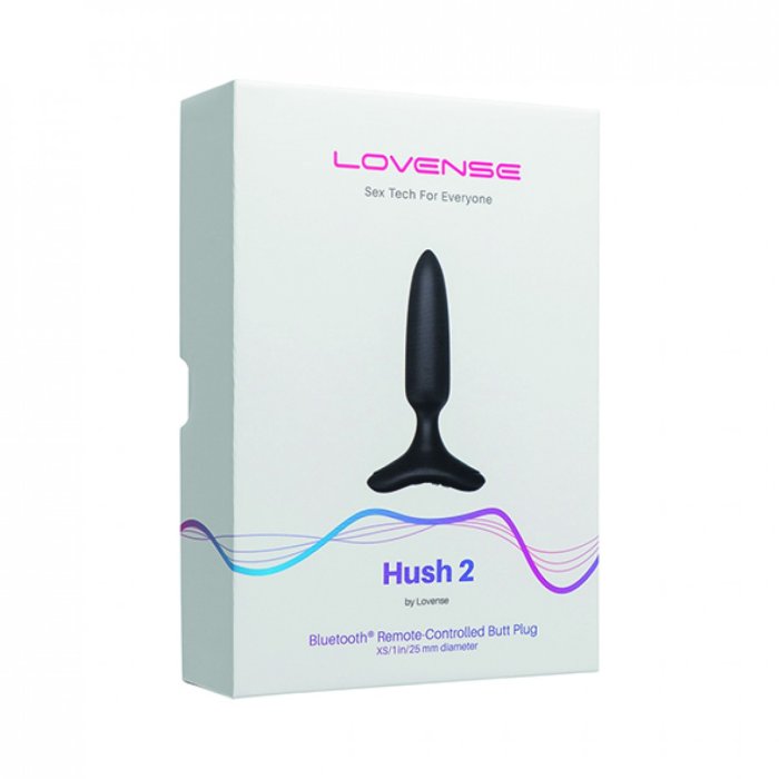 Vibrator Anal Lovense »Hush 2« 4,7 cm - Negru