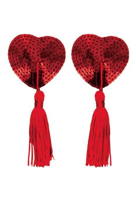 Ornamente Sfarcuri  Spencer & Fleetwood "Nipple Tassels" - Rosu - dimensiuni complete