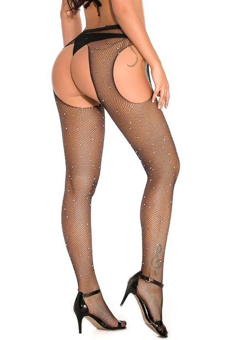 Dres Negru cu strasuri, S-L# - detaliu design