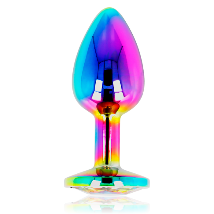 Butt Plug Anal OhMama "Iridiscent Circle" 7 cm - detaliu design