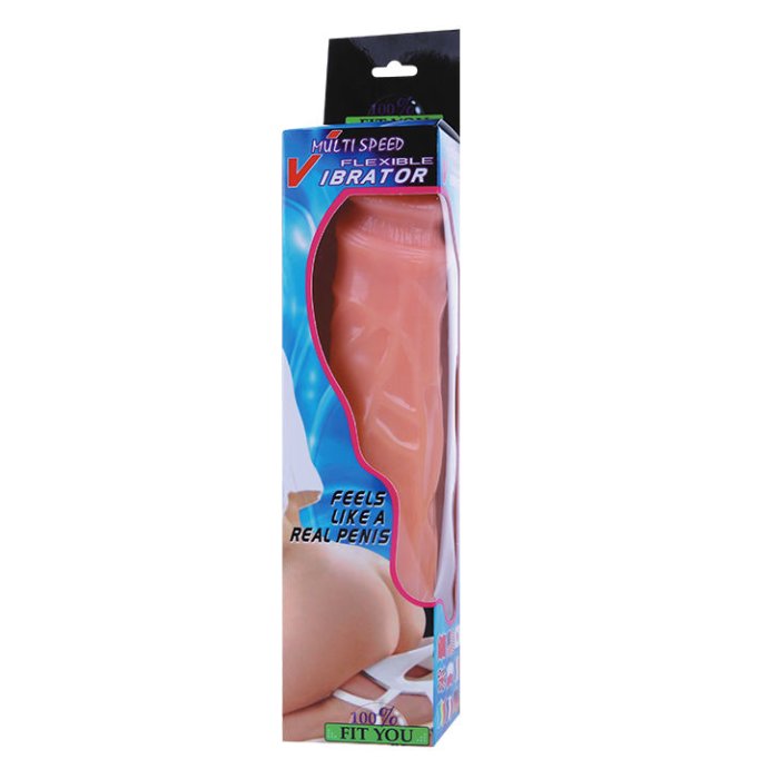 Vibrator Natural Realistic Fantasy Waves 25,5 cm - vedere laterala
