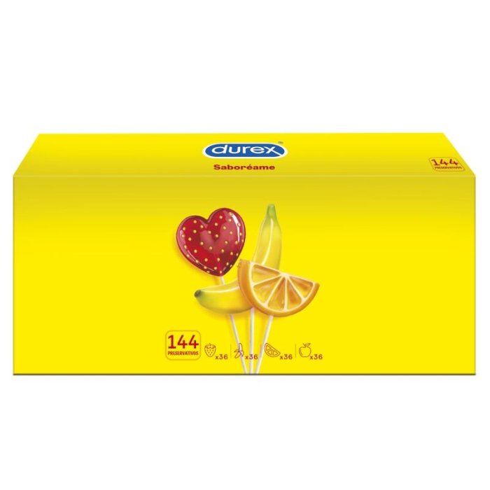 Prezervative Durex Pleasure Fruits, 144 bucati - vedere spate
