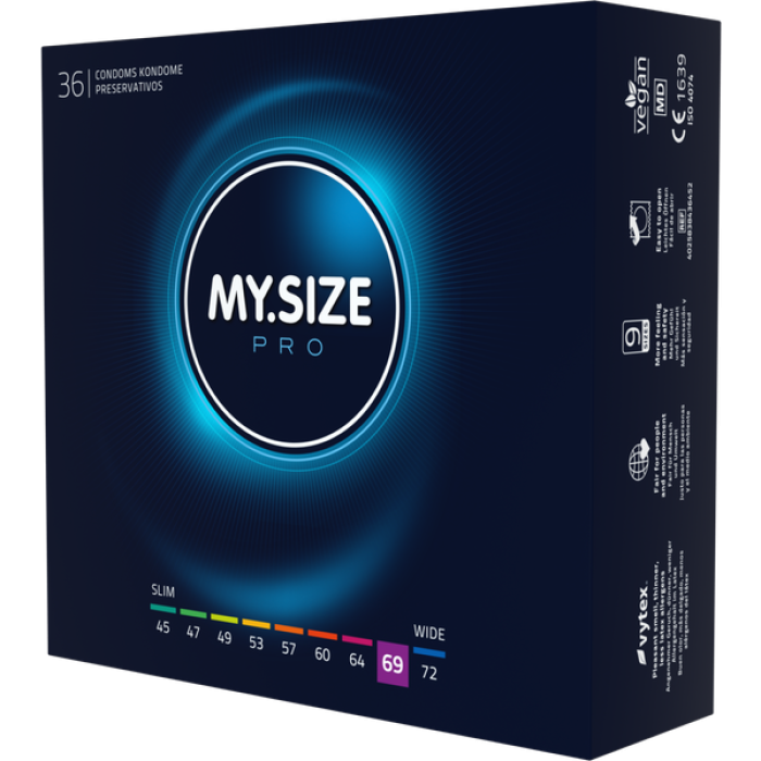 Prezervative Premium My Size "MY SIZE PRO" 69 mm - 36 Bucati - culoare si material