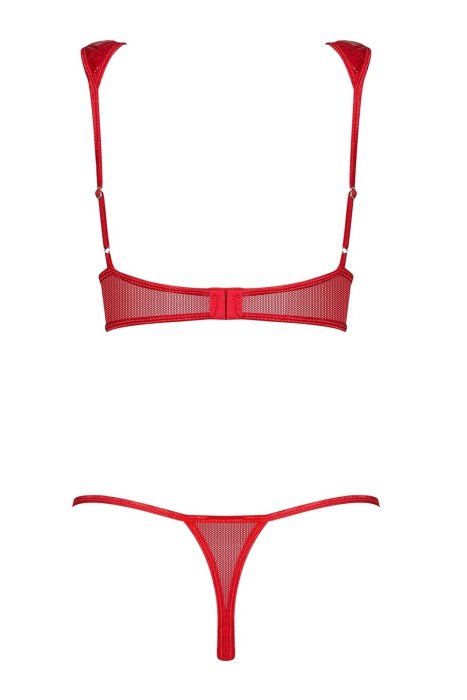 Set Bikini si Sutien Obsessive Hunteria - Rosu - dimensiuni complete