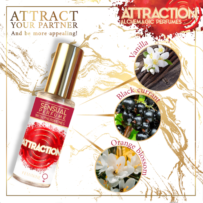 Parfum Feromoni Femei Attraction "Sensual Strong" 30 ml - dimensiuni complete