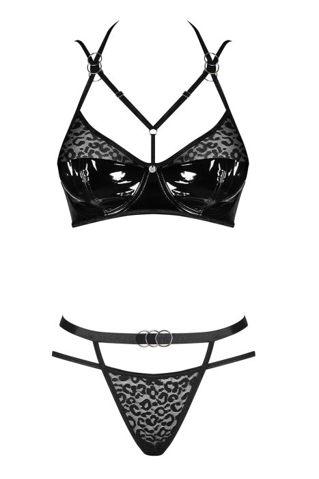 Set Lenjerie Intima Bagirella Obsessive - Negru