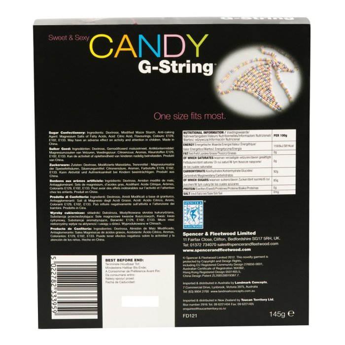 Chiloti Comestibili Spencer & Fleetwood " Candy G - String"##