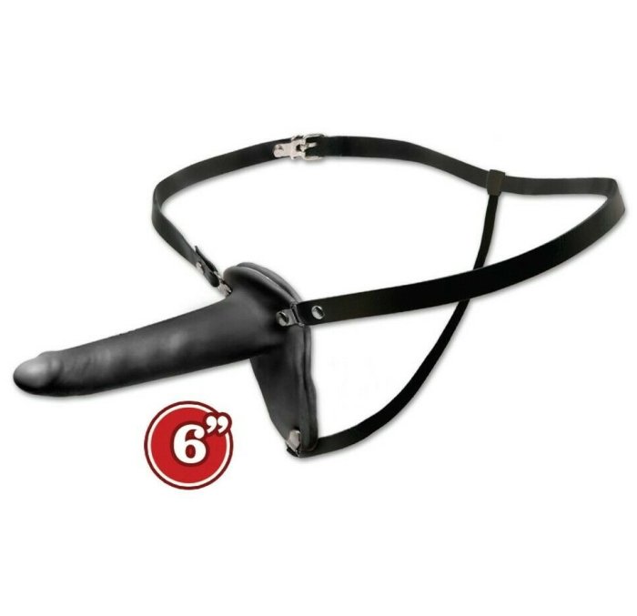 StrapOn Pipedream »Fetish Fantasy Series«  15 cm - Negru - culoare si material