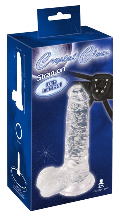 StrapOn Crystal Clear »Invisible Hunter« 15 cm