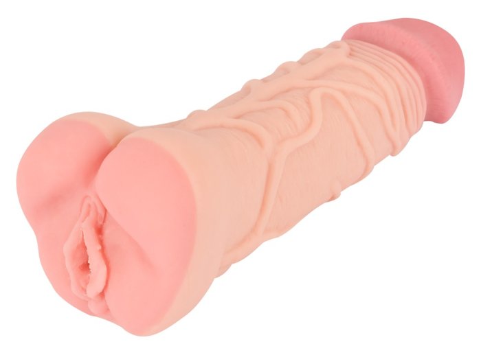 Prelungitor Penis si Masturbator, 2 in 1 - culoare si material