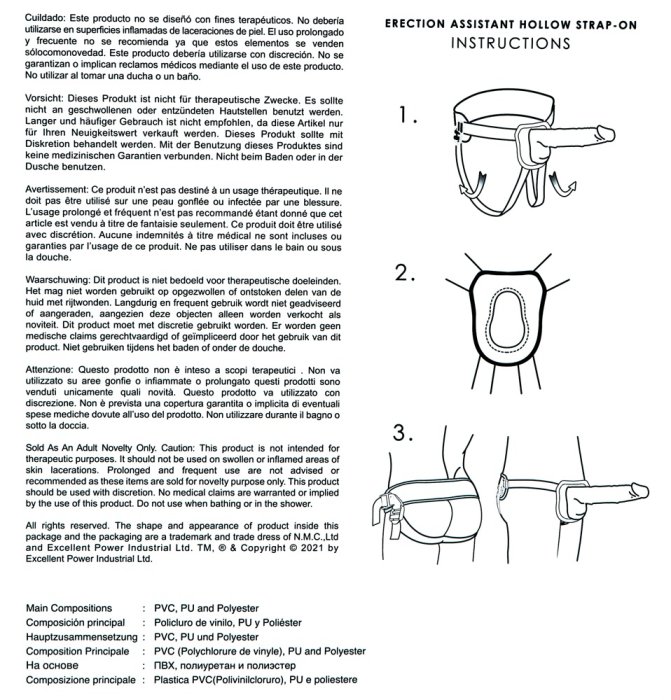 StrapOn NMC »Erection Assistant« 24 cm - Natural